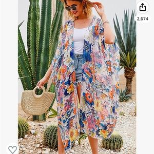 NWT Floral Kimono
